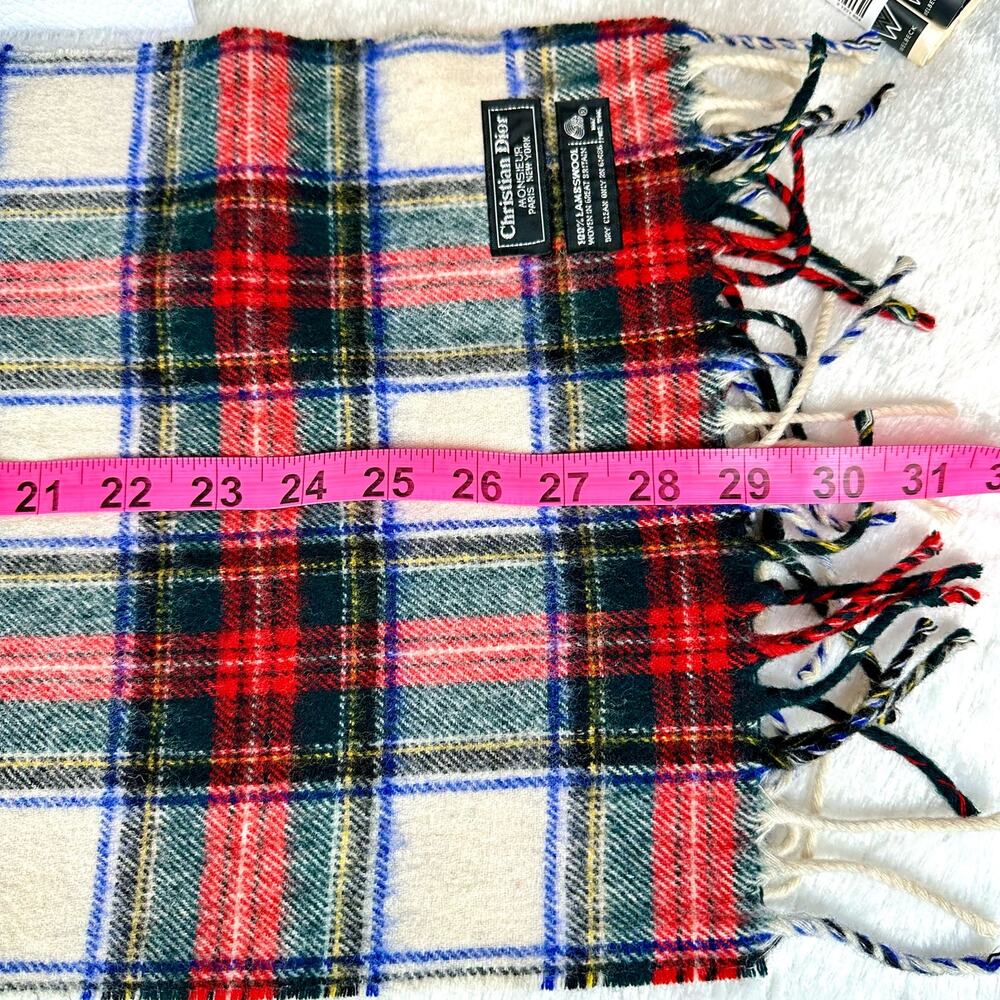 Christian Dior Monsieur Scarf 100% Lambswool. NICE! GREAT GIFT ITEM! - Picture 6 of 6